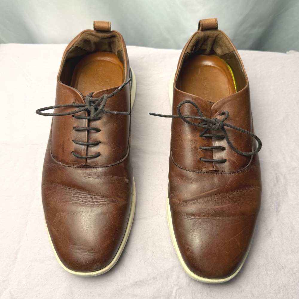 Wolf & Shepherd Crossover Longwing Brown Leather Dress Sneakers Men's 8.5 M